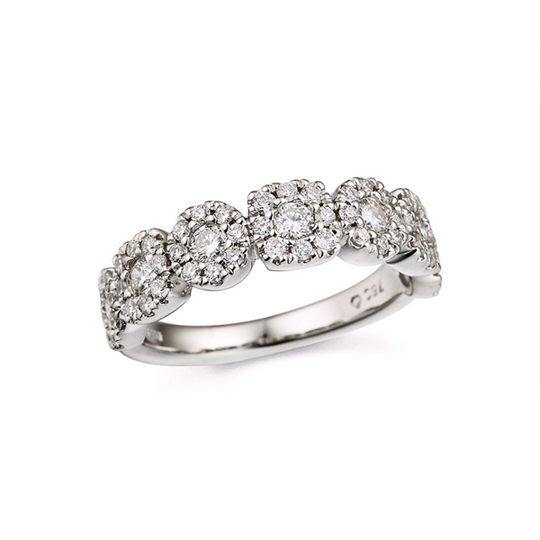 7 Station Diamond Wedding Band