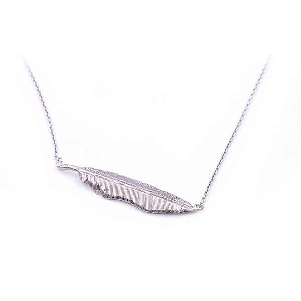 Sterling Silver Feather Pendant