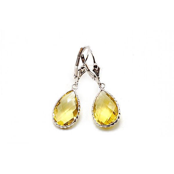 Lime Quartz Sterling Silver Earrings