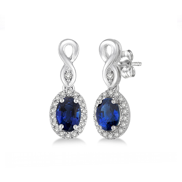 Sapphire & Diamond Earrings