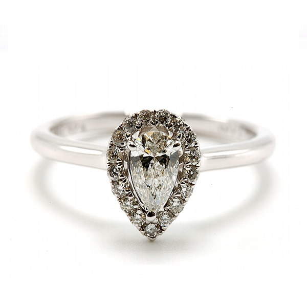 Pear Cut Diamond Engagement Ring