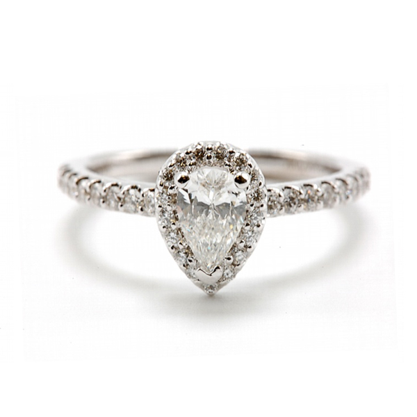 Pear Cut Diamond Engagement Ring