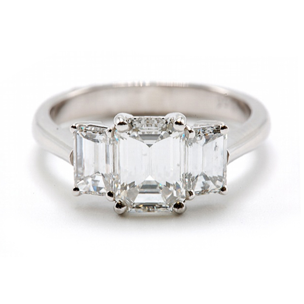 Emerald Cut Diamond Engagement Ring