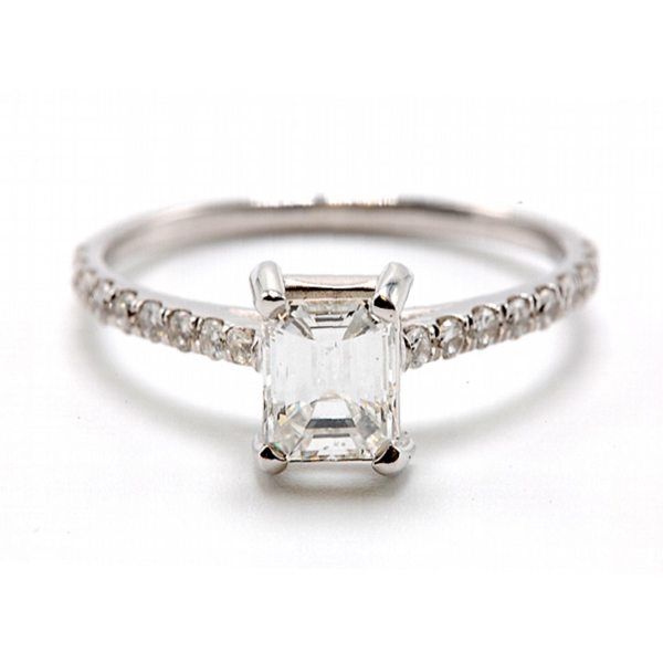 Emerald Cut Diamond Engagement Ring