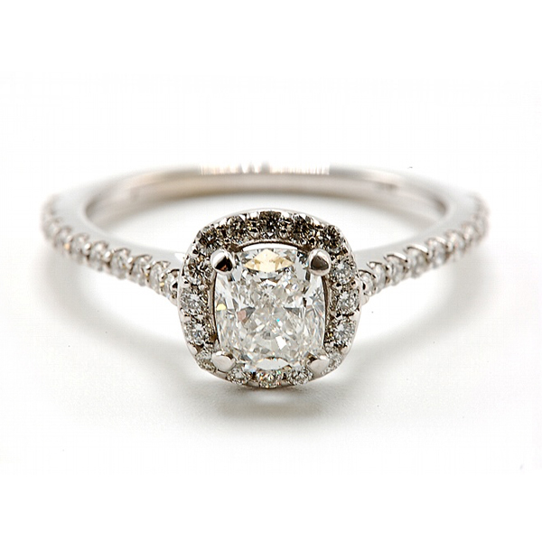 Cushion Cut Diamond Engagement Ring