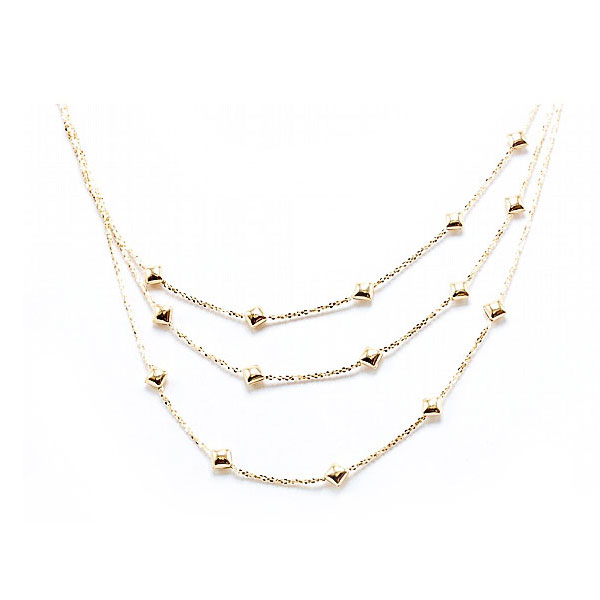 Multi Strand Gold Necklace