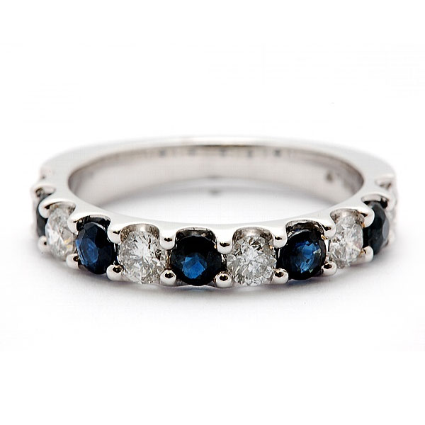 Diamond & Sapphire Band