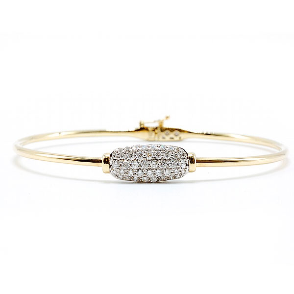 Pave Diamond Bangle Bracelet