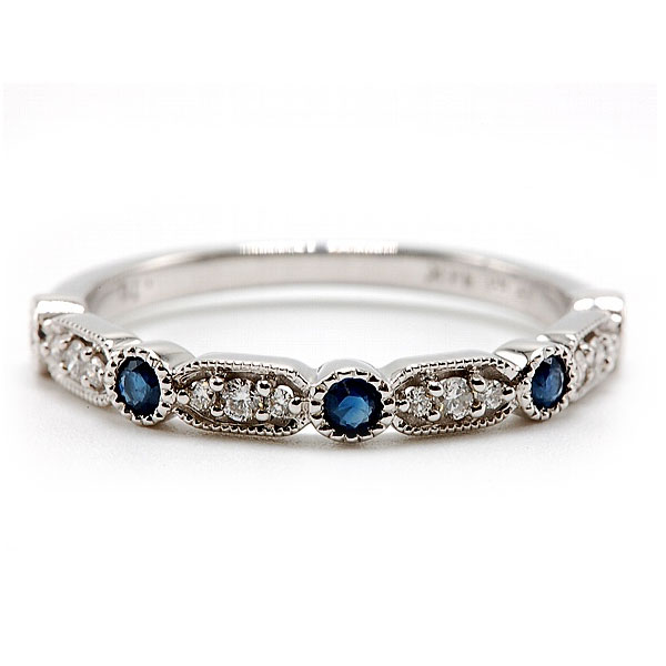 Diamond & Sapphire Band