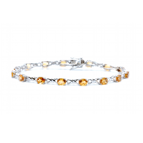 Citrine Link Bracelet