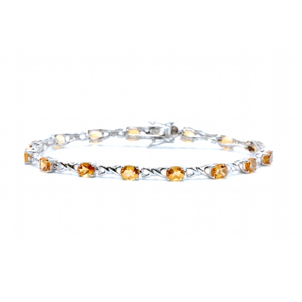 Citrine Link Bracelet