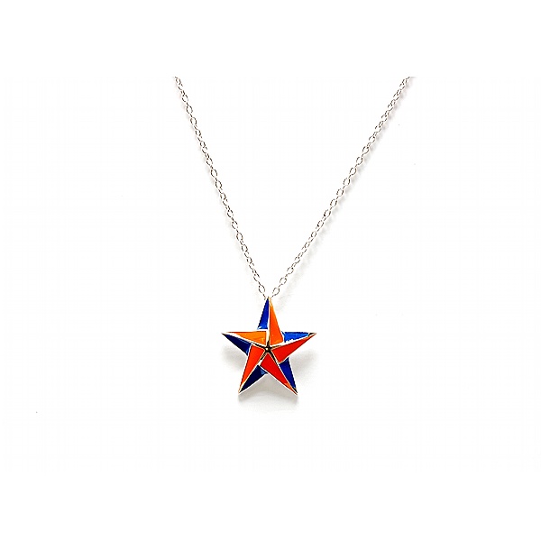 Syracuse University Inspired Star Pendant