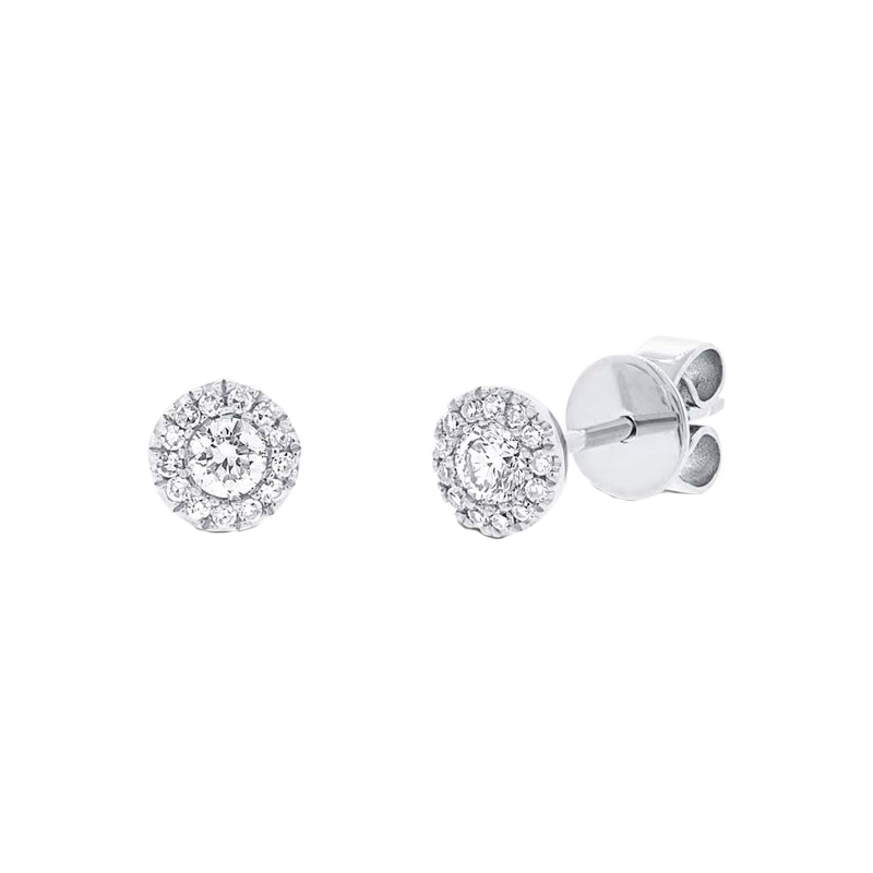 Halo Diamond Earrings