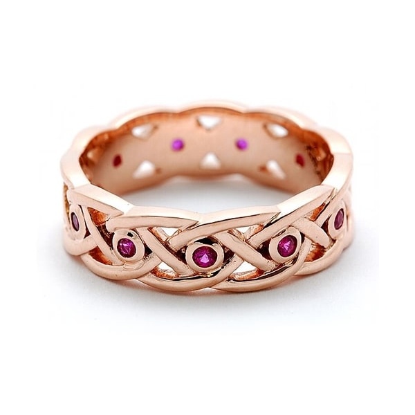 Ladies Ruby Wedding Band by Keith Jack