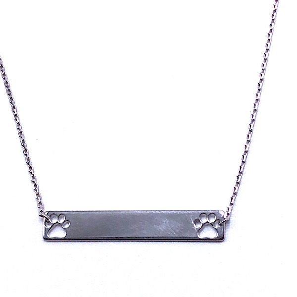 Sterling Silver Bar Necklace