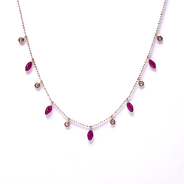 Ruby & Diamond Necklace