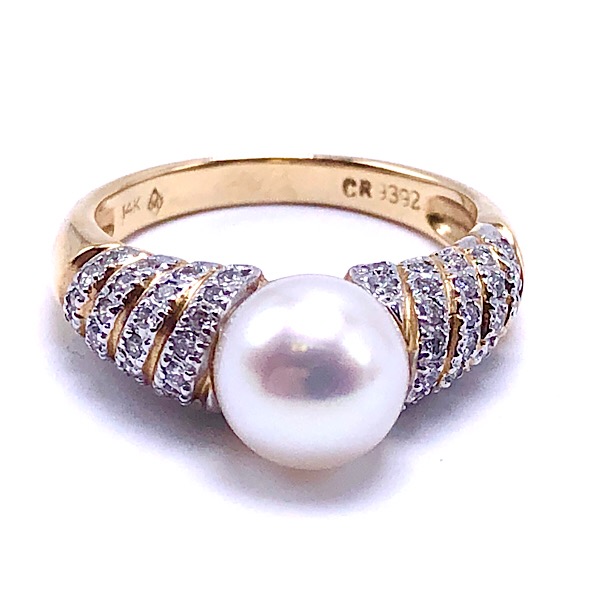 Pearl & Diamond Ring