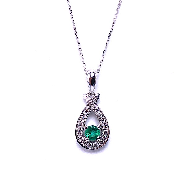 Emerald & Diamond Pendant