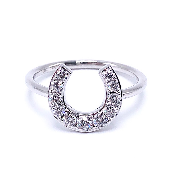 SHY Creation Diamond Horseshoe Ring