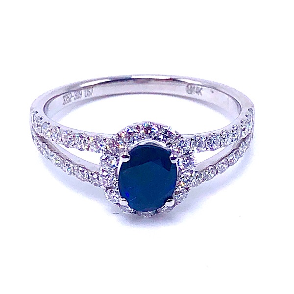 Ladies Sapphire & Diamond Ring