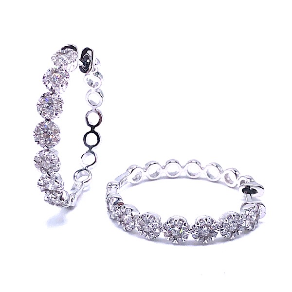 Diamond Hoop Earrings