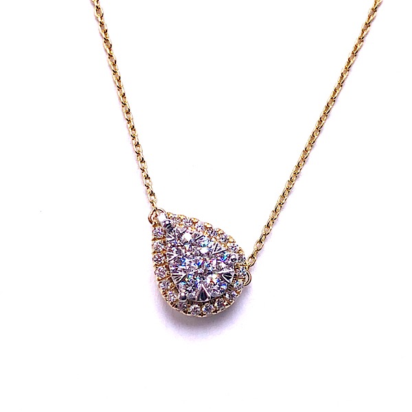 Diamond Teardrop Pendant