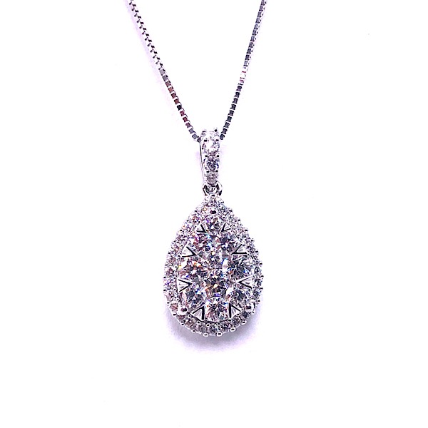 Diamond Teardrop Pendant