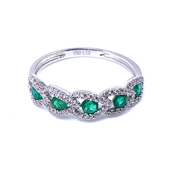 Ladies Emerald & Diamond Ring