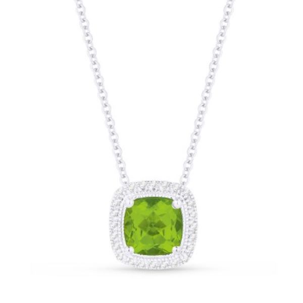 Peridot & Diamond Pendant