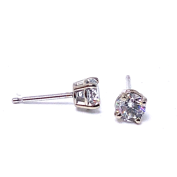 Solitaire Diamond Earrings