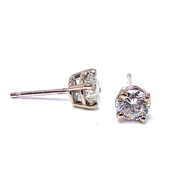 Solitaire Diamond Earrings