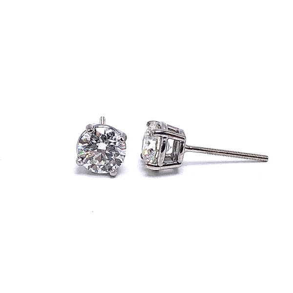 Solitaire Diamond Earrings