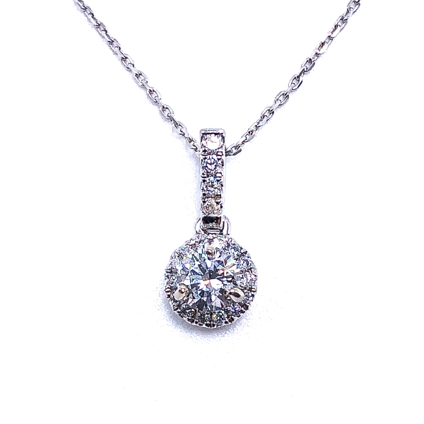 Diamond Halo Pendant