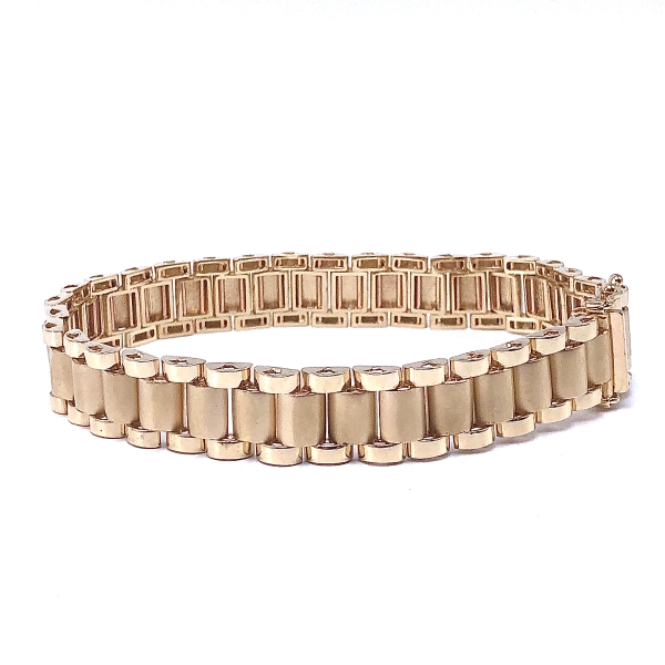 Men's Presidential Gold Link Bracelet