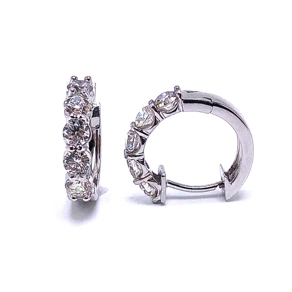 Diamond Hoop Earrings