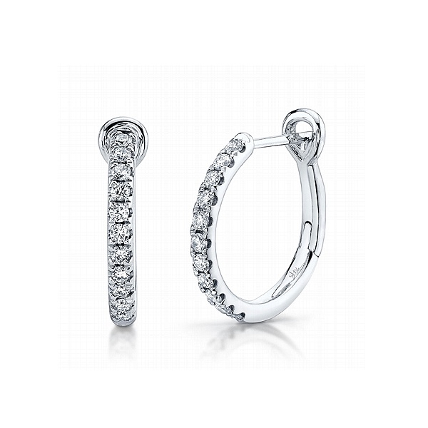 SHY Creation Diamond Hoop Earrings