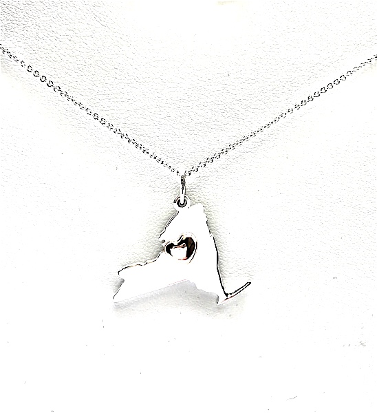 NY STRONG Pendant with Heart