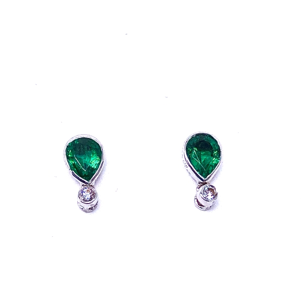 Emerald & Diamond Earrings