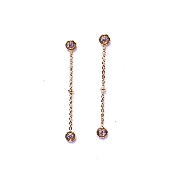 Diamond Dangle Earrings