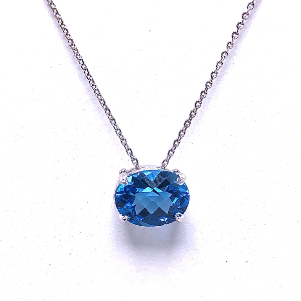 Blue Topaz Pendant