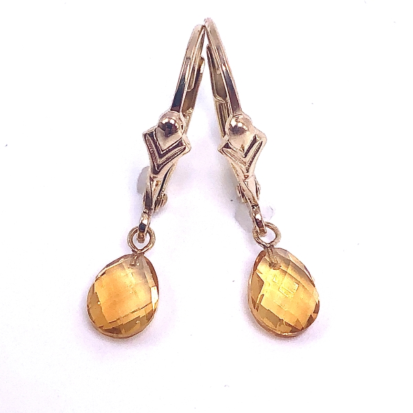 Briolette Citrine Earrings