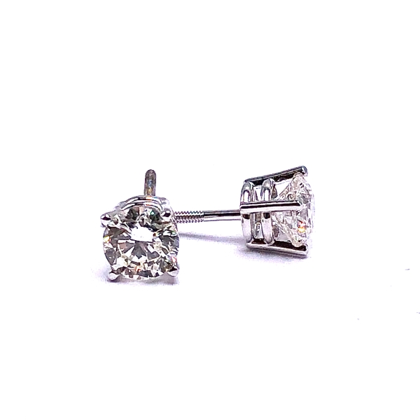 Solitaire Diamond Earrings