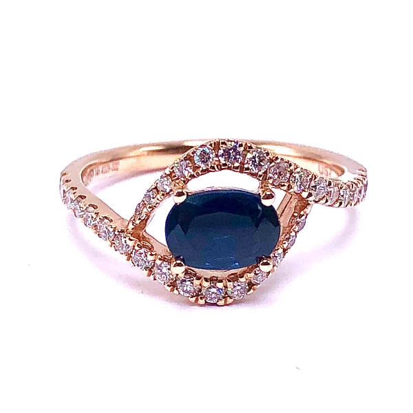 Ladies Sapphire & Diamond Ring