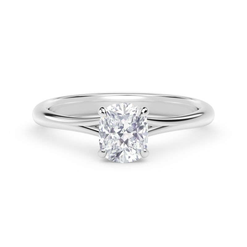 De Beers Forevermark Icon™ Setting Cushion Engagement Ring with Diamond Basket