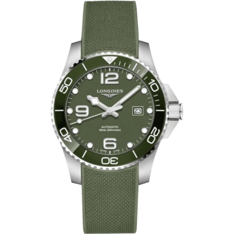 Longines Hydroconquest 43mm Green Automatic Watch