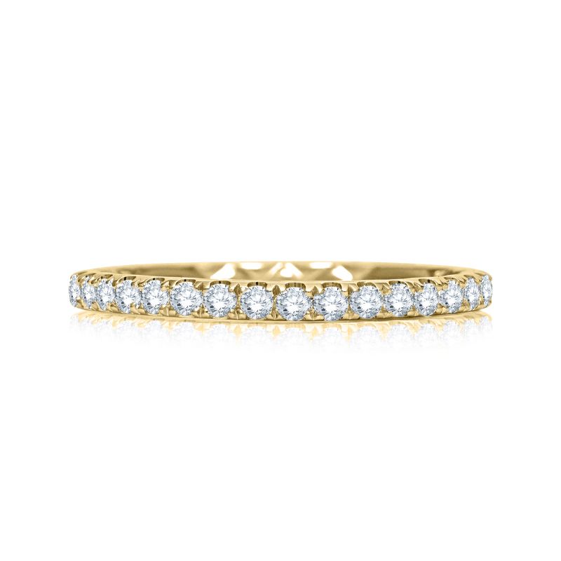 A.JAFFE Quilted Diamond Wedding Band