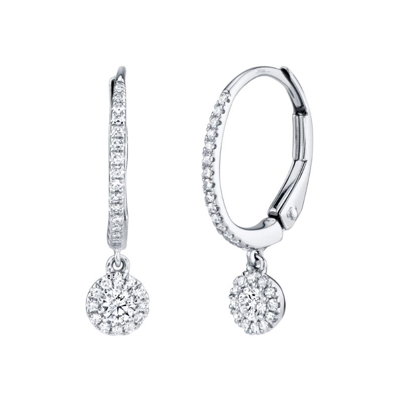 Madison L 14K Two Tone Diamond Infinity Hoop Earrings