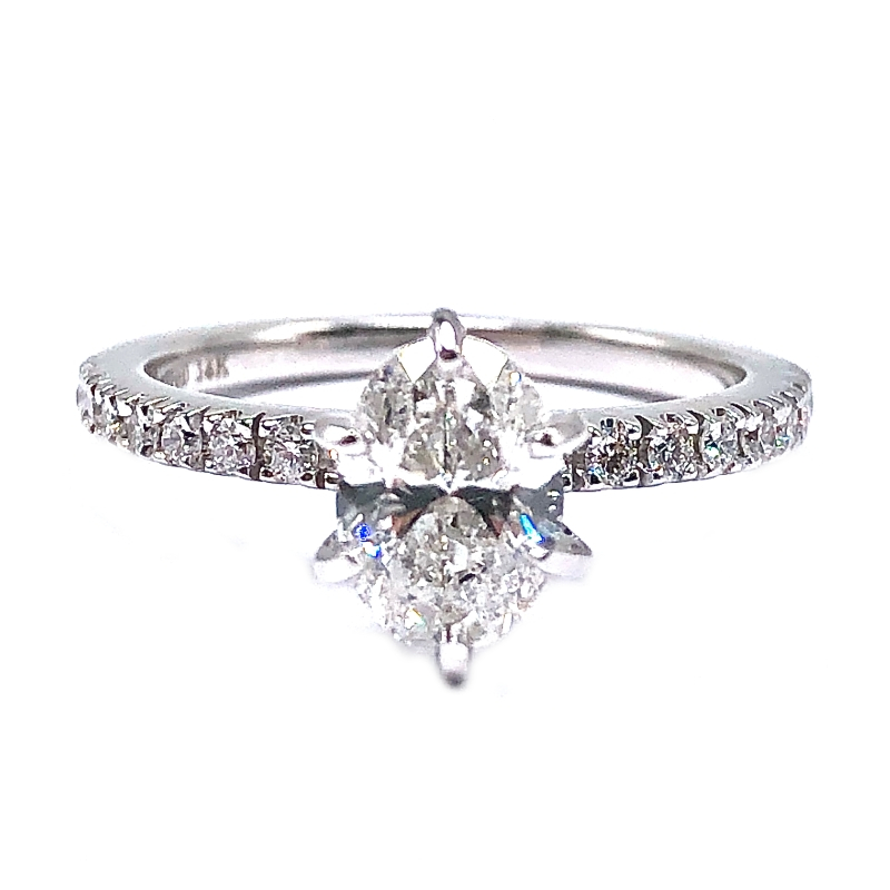 Oval Diamond Engagement Ring