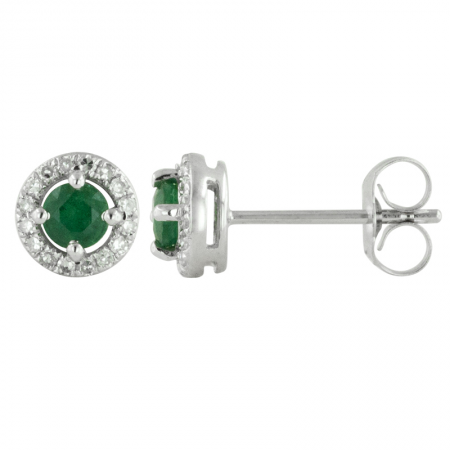 Emerald & Diamond Earrings