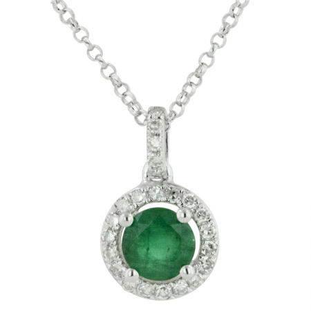 Emerald & Diamond Pendant